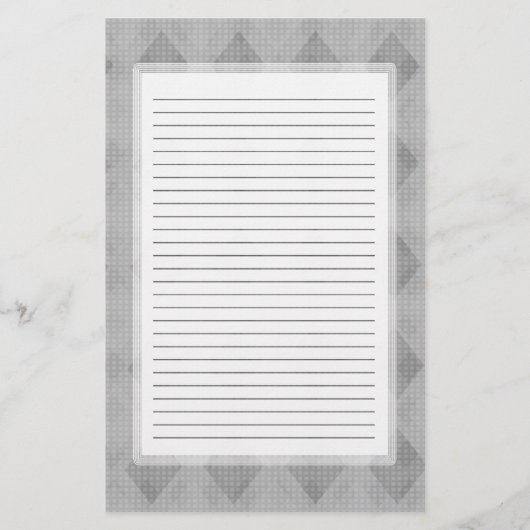 Gray Diamond Lond Stationery Briefpapier (Voorkant)