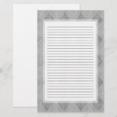 Gray Diamond Lond Stationery Briefpapier (Voorkant / Achterkant)
