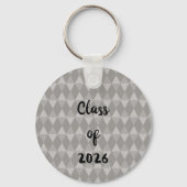 Gray Diamond Pattern Sleutelhanger (Achterkant)
