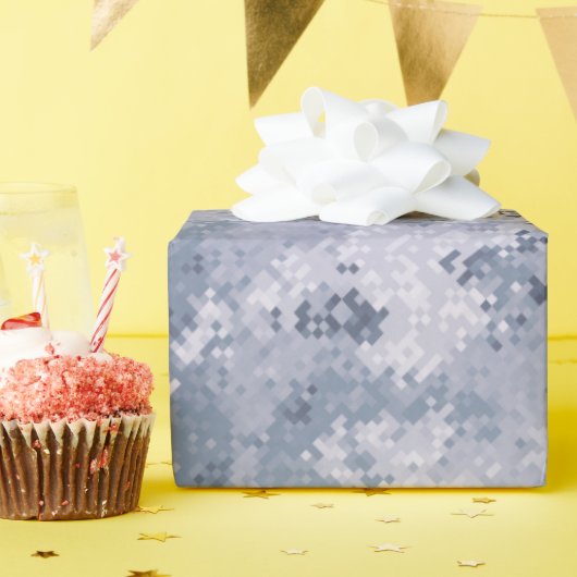 Gray Digi Camo Cadeaupapier (Verjaardagsfeest)