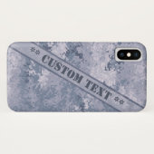 Gray Digi Camo met aangepaste tekst Case-Mate iPhone Case (Achterkant (horizontaal))