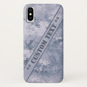 Gray Digi Camo met aangepaste tekst Case-Mate iPhone Case (Achterkant)