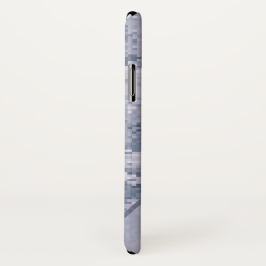 Gray Digi Camo met aangepaste tekst Case-Mate iPhone Case (Achterkant / rechts)