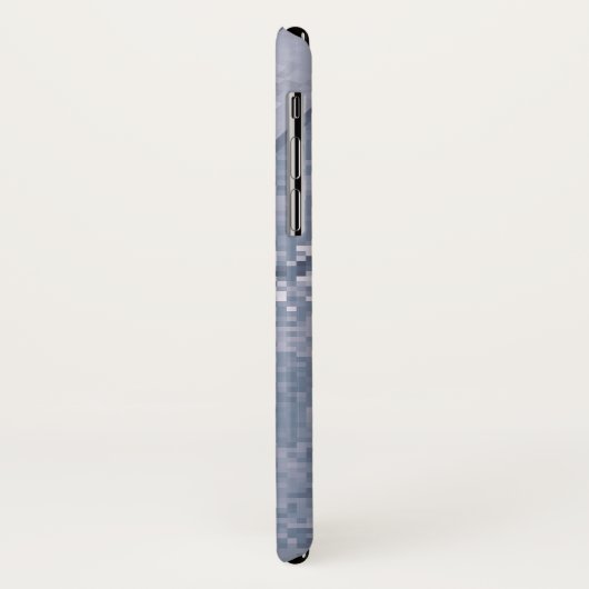 Gray Digi Camo met aangepaste tekst Case-Mate iPhone Case (Achterkant/links)