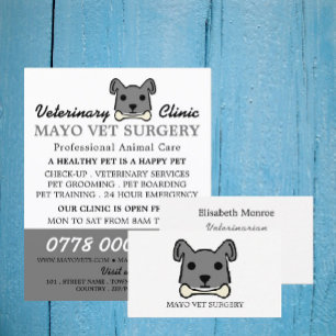 Gray Dog, Veterinarian Service Flyer