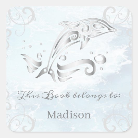 Gray Dolphin Book Sticker (Voorkant)