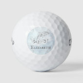 Gray Dolphin Personalized Golf Balls Golfballen (Voorkant)
