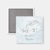 Gray Dolphin Personalized Magnet (Voorkant / Achterkant)