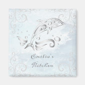 Gray Dolphin Personalized Magnet (Voorkant)