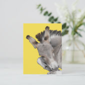 Gray Donkey Foal Briefkaart (Staand voorkant)