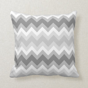 Gray Double Chevron Pillow Kussen