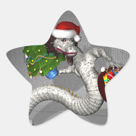 Gray Dragon Ster Sticker (Voorkant)