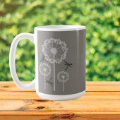 Gray Dragonflies Coffee Mok
