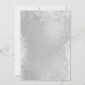 Gray Dress Navy Blue Quinceañera Kaart (Achterkant)