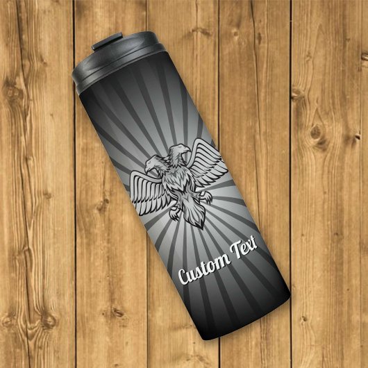 Gray Eagle met twee koppen Thermal Tumbler Thermosbeker