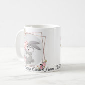 Gray Easter Bunny Personalized Mug Koffiemok (Voorkant links)