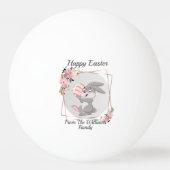 Gray Easter Bunny Personalized Ping Pong Ball (Voorkant)