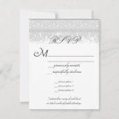 Gray Elegance Wedding RSVP (Voorkant)
