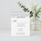 Gray Elegance Wedding RSVP (Staand voorkant)