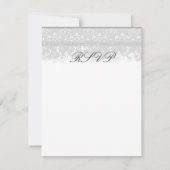 Gray Elegance Wedding RSVP (Achterkant)