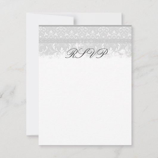 Gray Elegance Wedding RSVP (Achterkant)