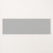 Gray Elegant Damask Yoga Mat (Achterkant (horizontaal))