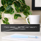 Gray Elegant Modern Desk Naambordje