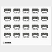 Gray Elegant Quatrefoil Hartelijk dank, Stickers (Vel)