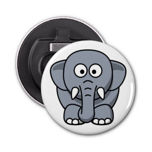 GRAY ELEPHANT BUTTON FLESOPENER (Voorkant)