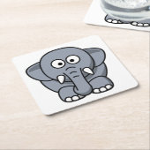 GRAY ELEPHANT KARTONNEN ONDERZETTERS (Schuin)