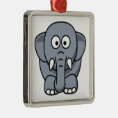 GRAY ELEPHANT METALEN ORNAMENT (Rechts)