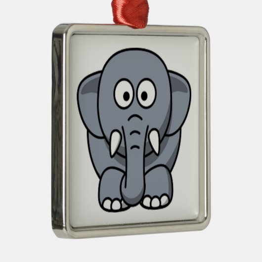 GRAY ELEPHANT METALEN ORNAMENT (Rechts)