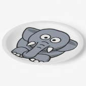 GRAY ELEPHANT PAPIEREN BORDJE (Gekanteld)