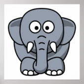 GRAY ELEPHANT POSTER (Voorkant)