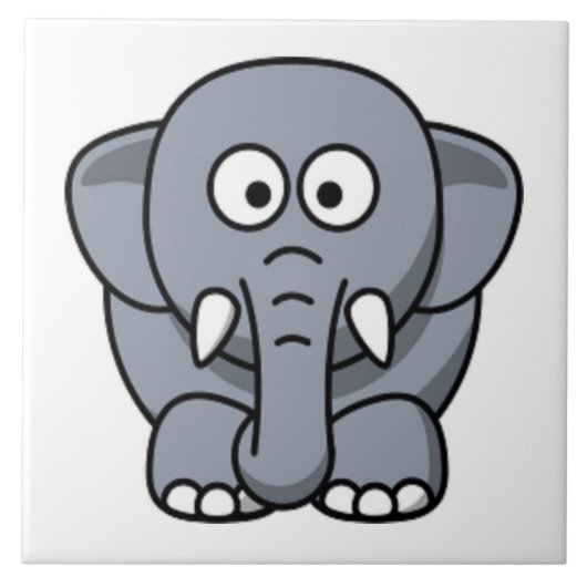 GRAY ELEPHANT TEGELTJE (Voorkant)
