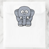 GRAY ELEPHANT VIERKANTE STICKER (Tas)
