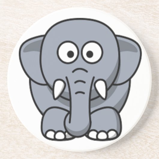 GRAY ELEPHANT ZANDSTEEN ONDERZETTER (Voorkant)