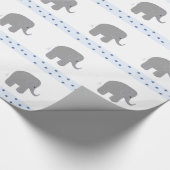 Gray Elephants met een rand van sterren Cadeaupapier (Hoek)