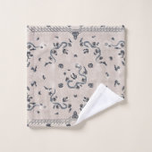 Gray en Black Deco Dragon Art Bad Handdoek (Wasdoekje)