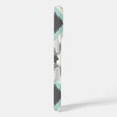 Gray en Mint Tribal Ikat Chevron Case-Mate iPhone Case (Achterkant / Rechts)