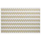 Gray en Mustard Ikat Tribal Pattern Stof (Yard (91,4 cm))