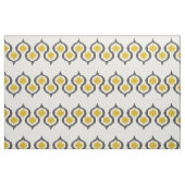Gray en Mustard Ikat Tribal Pattern Stof (Fat Quarter)