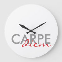 Gray en Red aangepaste Latijnse citaten Carpe Diem