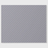 Gray en Roze poka Dots Wrapping Paper Cadeaupapier (Vlak)