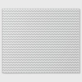 Gray en White Medium Chevron Wrapping Paper Cadeaupapier (Vlak)