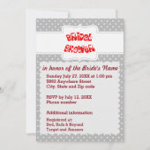 Gray en White Polka Dots Heart Vrijgezellenfeest K Kaart (Voorkant)