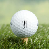 Gray en zwart Monogram Golf Balls Golfballen (Insitu Shirt)