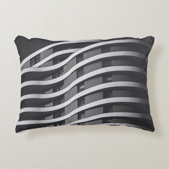 GRAY EN ZWARTE COMMERCIËLE BOUW ACCENT KUSSEN (Voorkant)