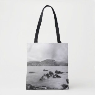 GRAY EN ZWARTE MOUNTAIN NEAU VAN LICHAAMWATER TOTE BAG