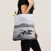 GRAY EN ZWARTE MOUNTAIN NEAU VAN LICHAAMWATER TOTE BAG (Dichtbij)